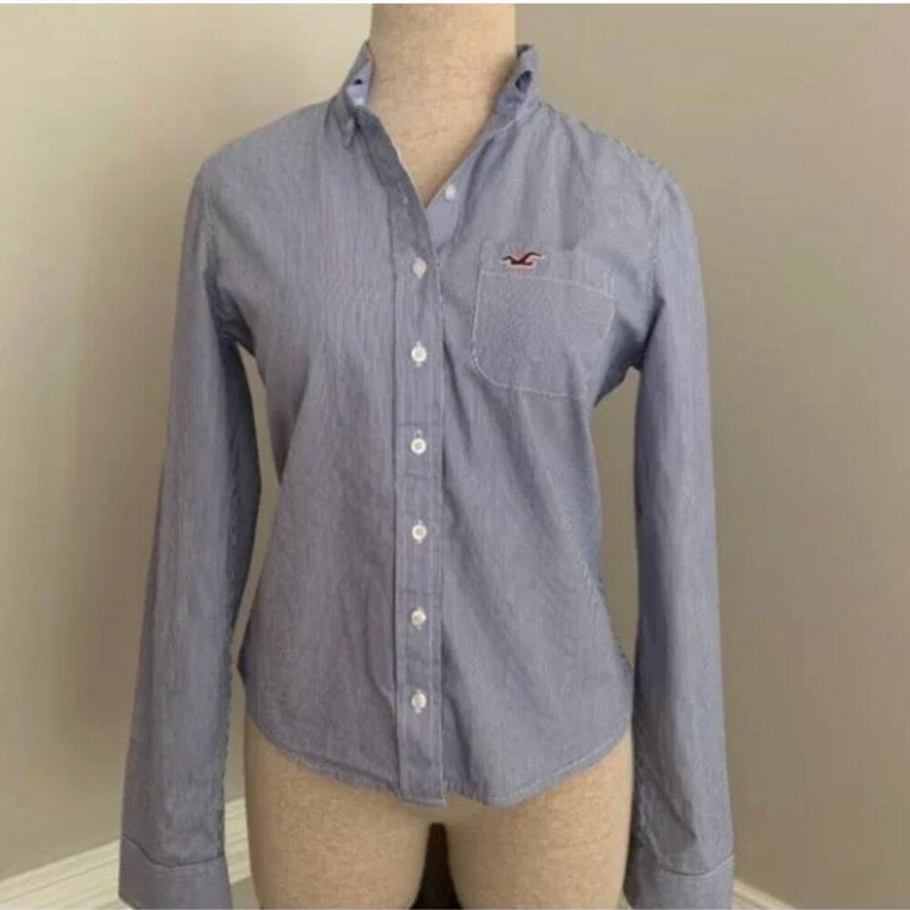 Hollister Women's Long Sleeve Striped Shirt Small